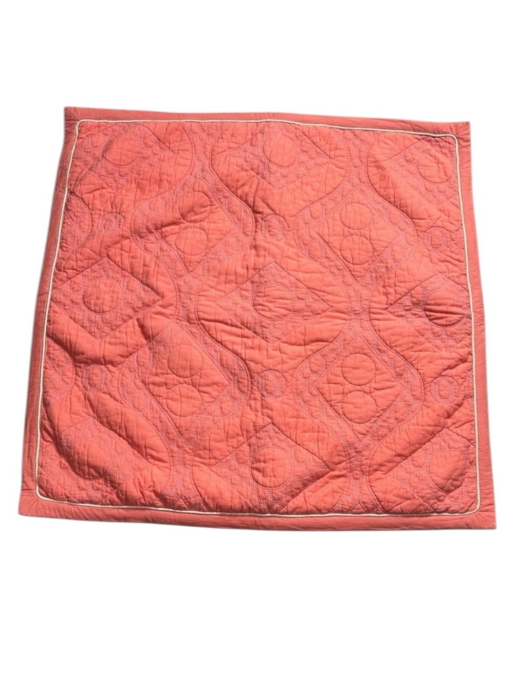 Anthropologie Cambridge Quilted Euro Pillow Sham 26” x 26”